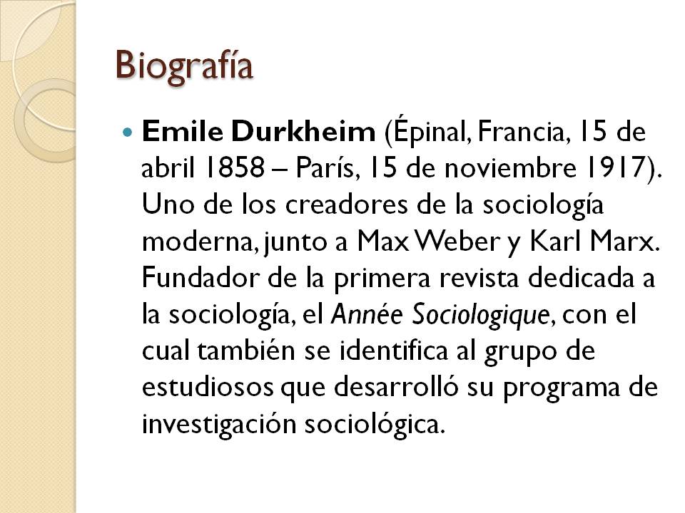 CPS Mauricio Del Valle ¿ Qué es un hecho social? Emilé Durkheim
