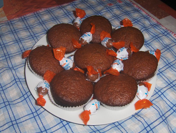 orientalement recette Muffin aux "Kinder Chocobons" (par Siphia)