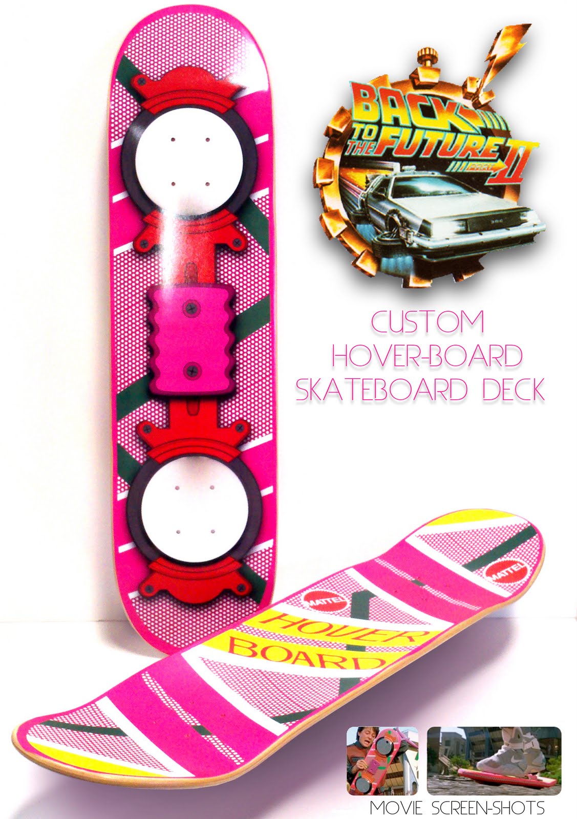 . Back to the Future Part 2 Hoverboard Skate Deck