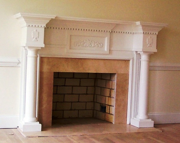 Decorated Mantel