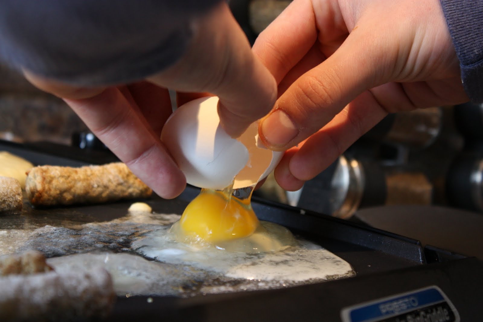 Living like the Kings Presto Griddle and pancakes