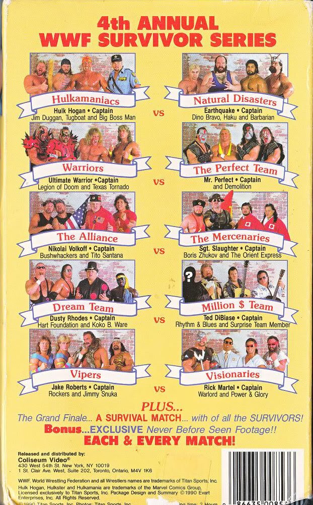 The Retropolis Item of the Day (11.20.09) Survivor Series 1990