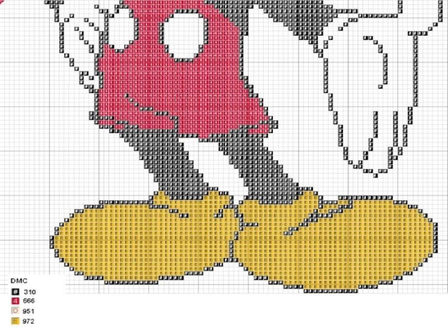 TUDO EM PONTO CRUZ PERSONAGENS DA DISNEY MICKEY E MINNIE TUDO EM PONTO CRUZ PERSONAGENS DA DISNEY MICKEY E MINNIE