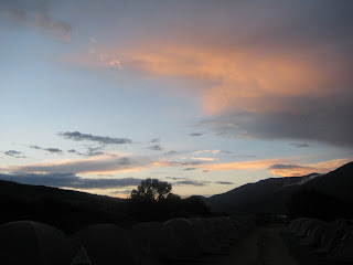 Prelude to Gore-Tex TransRockies Run sunset