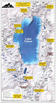 Kilian Jornet Tahoe Rim Trail map miles