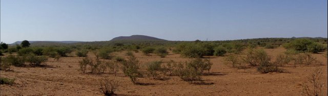 Vista tipica en las afueras de Gaborone