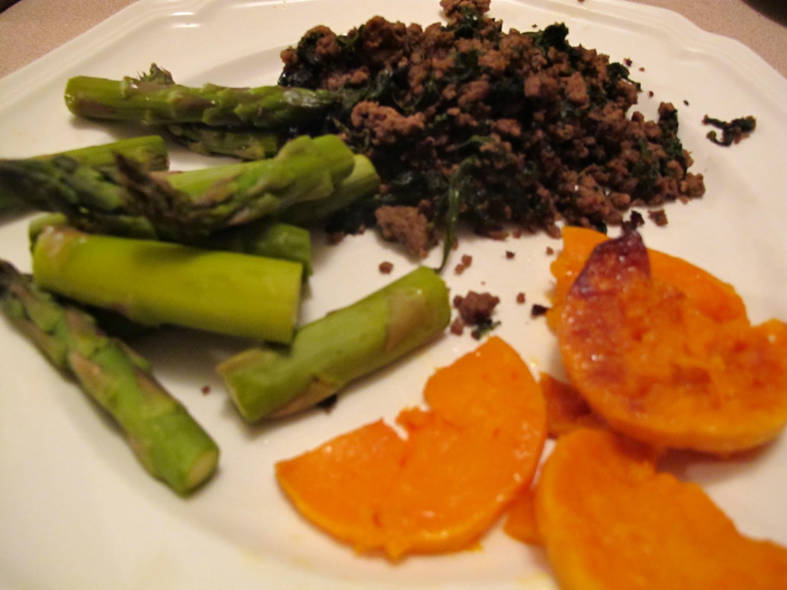 Enjoying Healthy Foods Ground Beef and Spinach