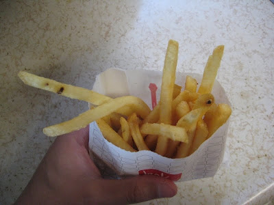 Jack in the Box's new fries top view