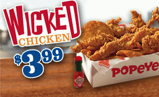 News: Popeyes - New Wicked Chicken | Brand Eating