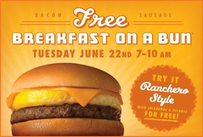 News: Whataburger - Free Breakfast on a Bun - June 22, 2010 | Brand Eating