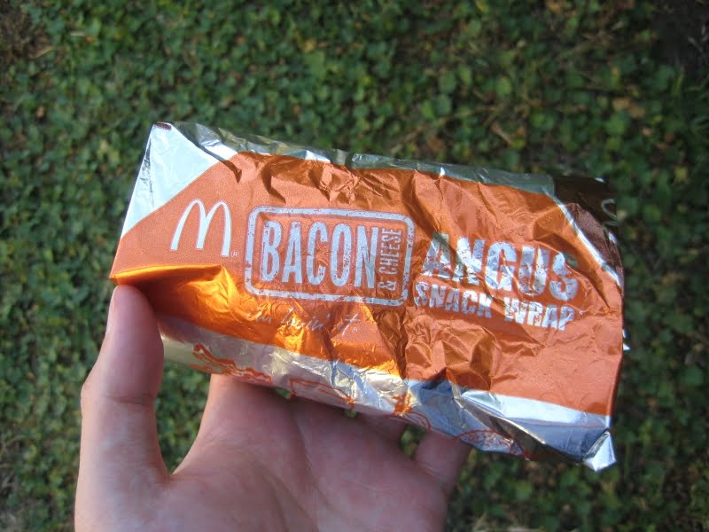 Review McDonald's Chipotle BBQ Bacon Angus Snack Wrap Brand Eating