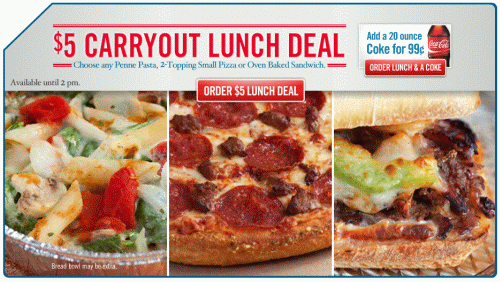 Domino's $5 Carryout Lunch Deal