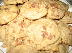 Heath Bits Peanut Butter Cookies