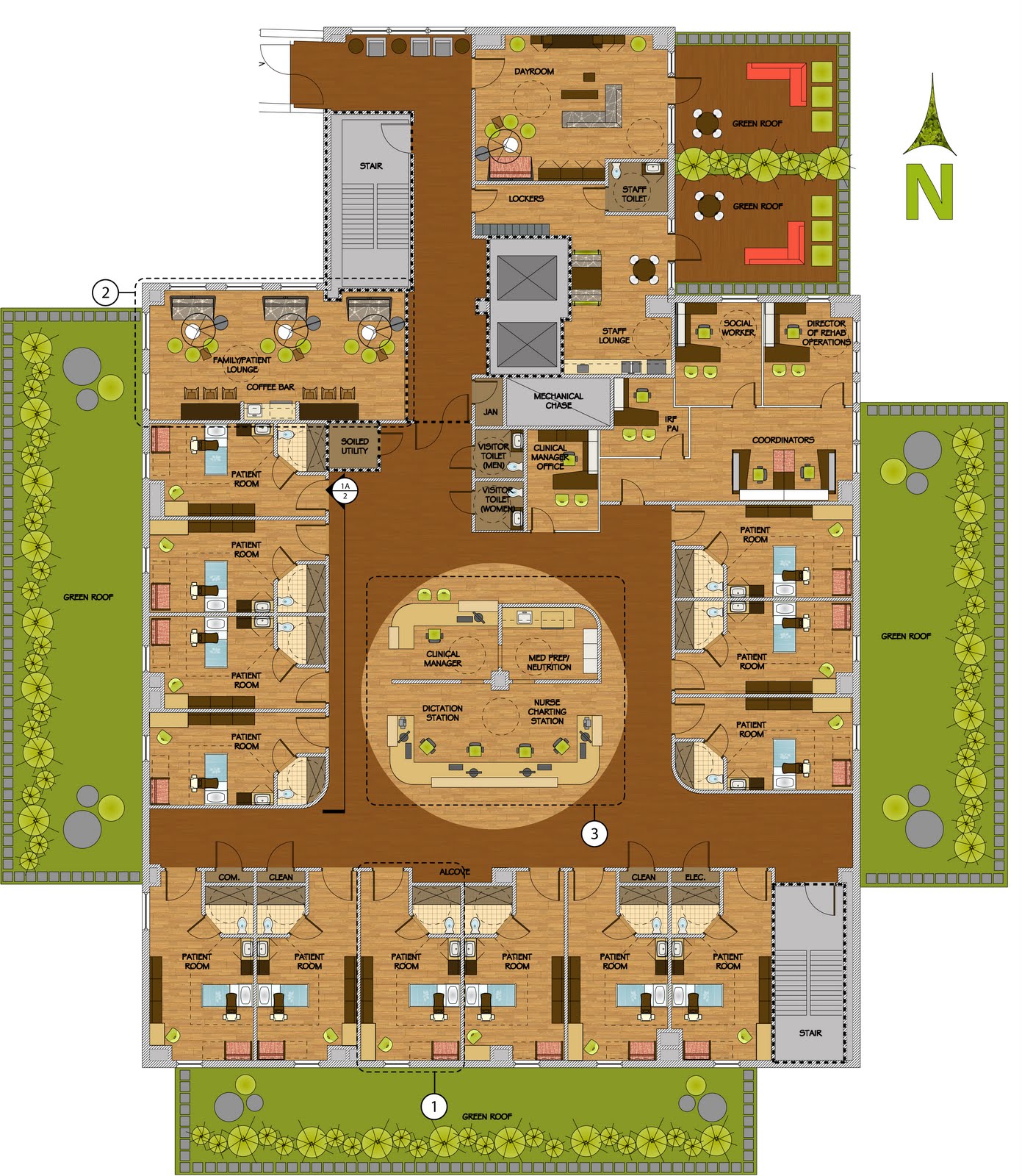 prehistoric Blake Medical Center Rendered Plan