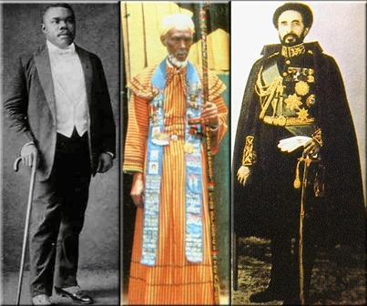 Marcus Mosiah Garvey, King Emmanuel C. edwards, Haile selassie I