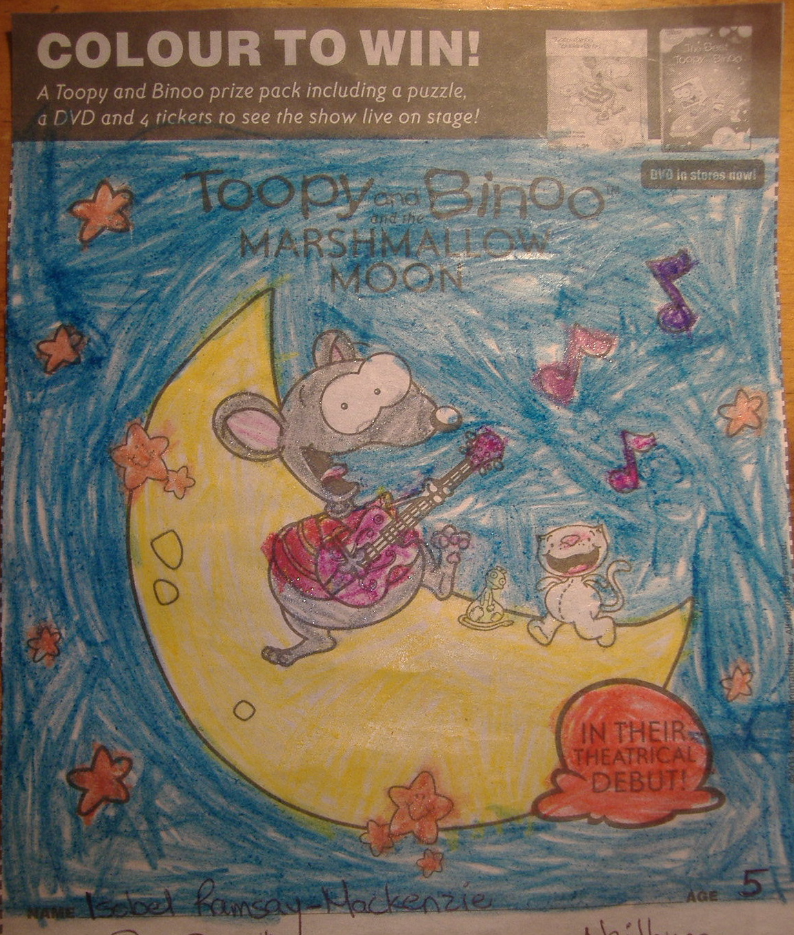 Porter's Primary CONTESTS Toopy and Binoo