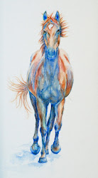 horse watercolor painting wood vicki horses paintings water paint watercolors drawings jd artwork