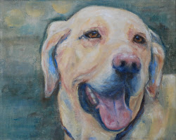 acrylic painting labrador retriever dog wood jd canvas vicki