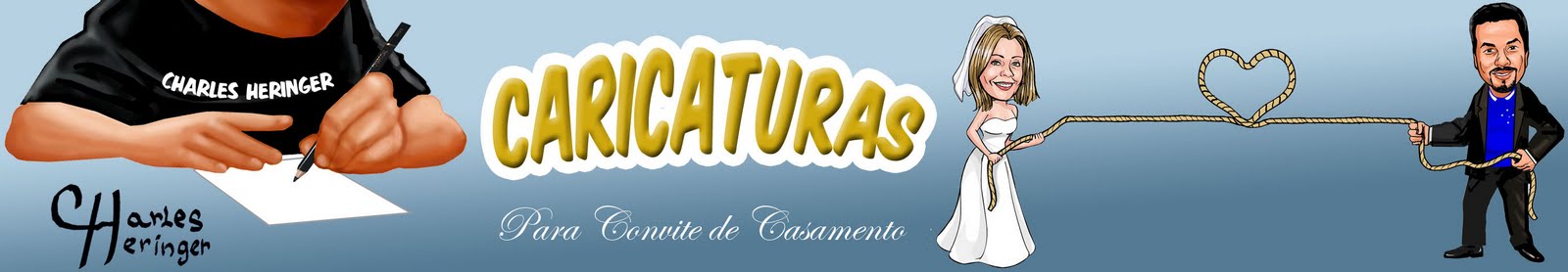CARICATURAS PARA CONVITE DE CASAMENTO