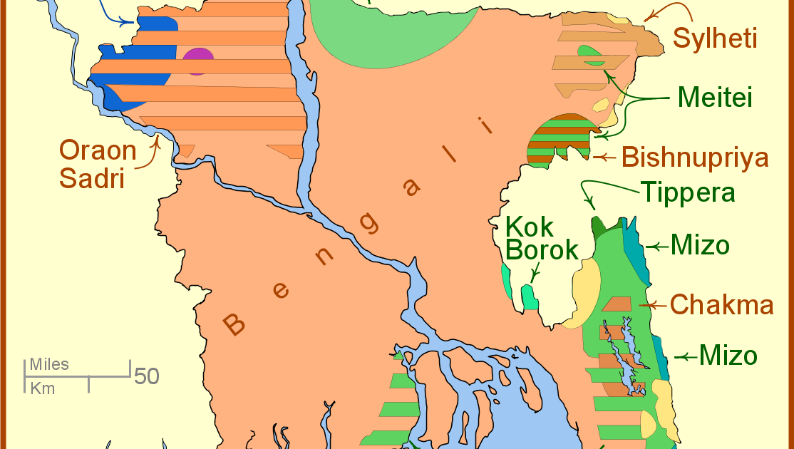 Maps of Bangladesh Languages of Bangladesh