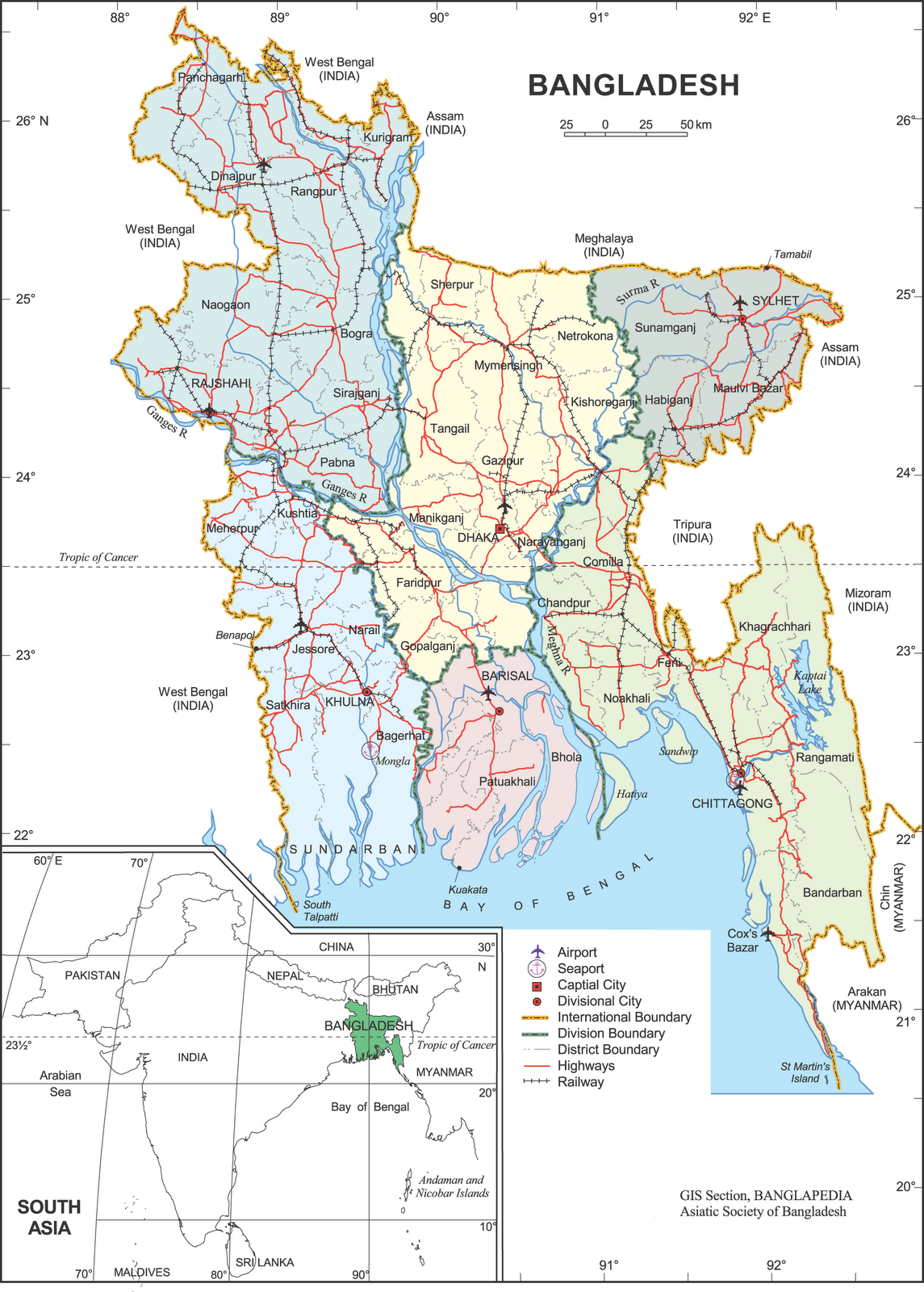 travel map bangladesh
