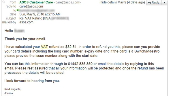 ☆ Mrs. E-Shopaholic ☆: How to Claim ASOS VAT Refund (Tax refund)