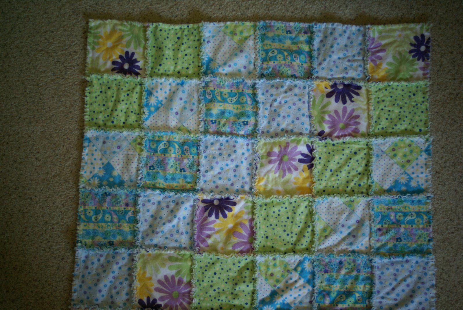 Sew Gramma Sew Flannel Rag Baby Quilt