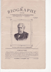 Page de garde dans  le Biographe de novembre à décembre 1892