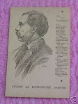 Carte Postale de Jules de Goncourt
