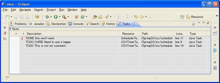 Computing for fun: Using the Tasks view effectively in Eclipse