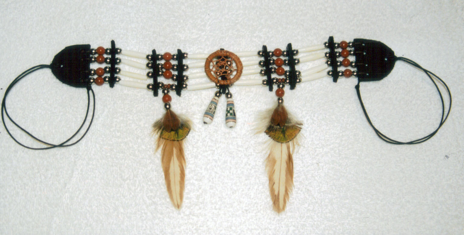 Serre-tête Indien Apache Avec Plumes - Accessoire Déguisement Pour Fête Et Carnaval