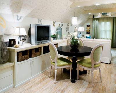 remodeled attic by interior designer Candice Olson from HGTV's Divine Design