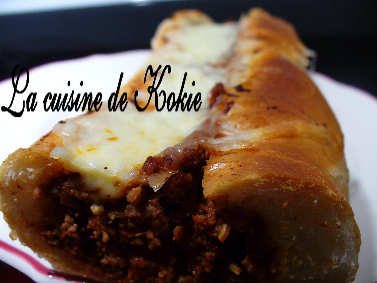 Baguette de pain farcie à la sauce bolognaise recettes Pain blanc façon baguette