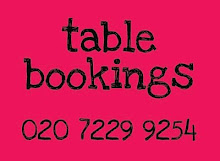 Table bookings are recommended...