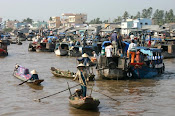 Mekong delta floating market