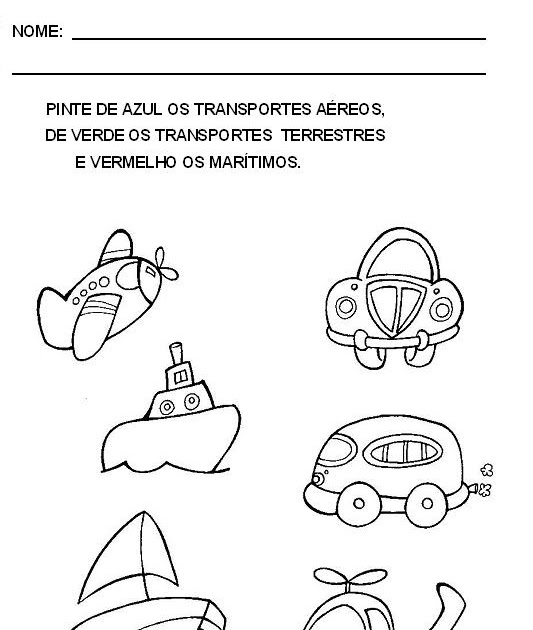Meios de Transportes Ensinar Aprender