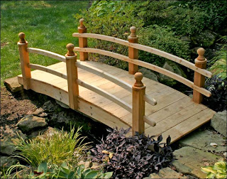 Wooden Garden Bridge