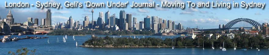 Geli's Down Under Journal - Moving To Sydney, Australia