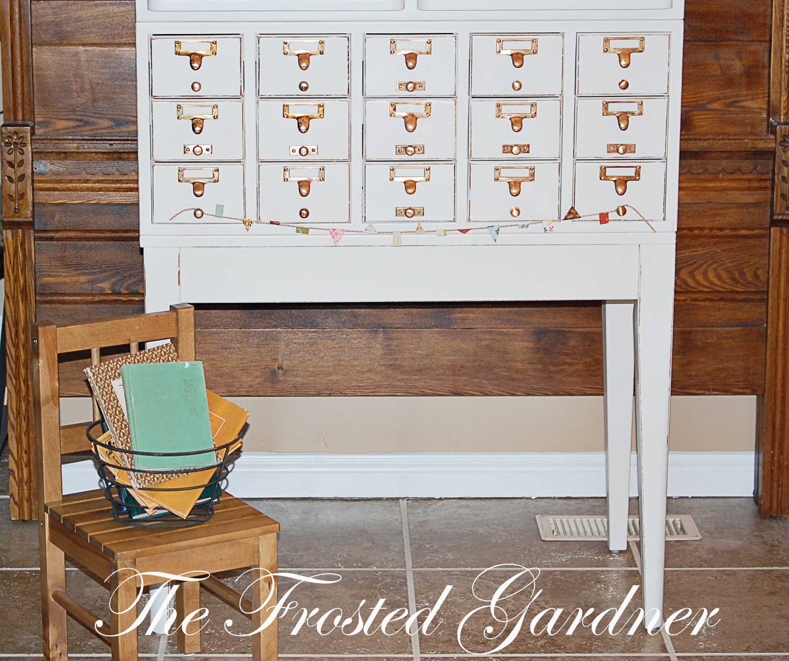 The Frosted Gardner The Thirty Drawer Library Card Catalog Custom