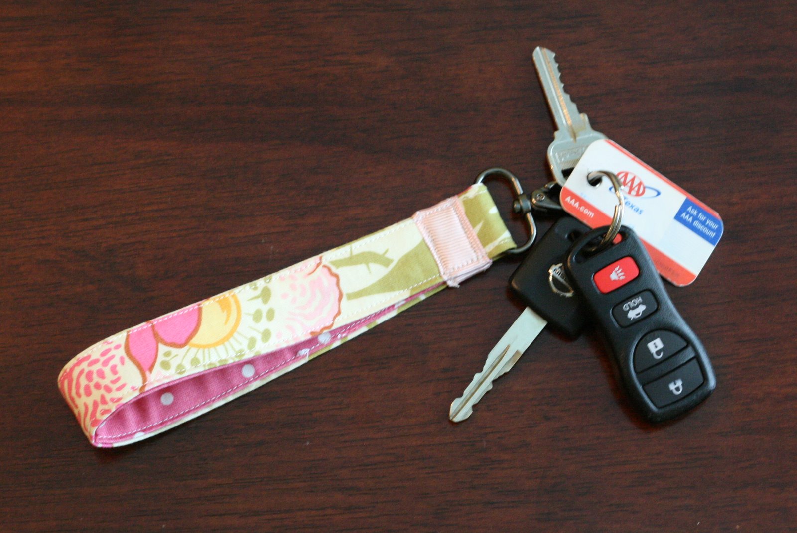 One Project A Day... Fabric Key Chain
