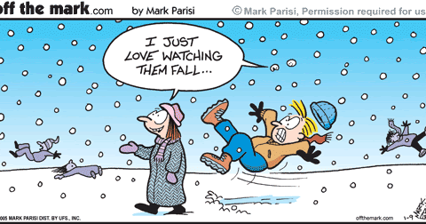 Ice slipping