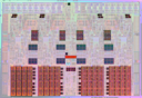 Intel Nehalem chip with SRAM highlited