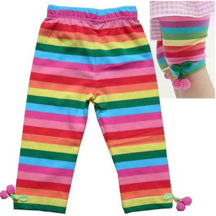AliKat Kids Clothing: Girls - Capri, 3/4 leggings in rainbow colour ...