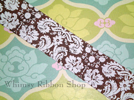 Brown Damask in 7/8 & 1.5