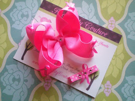 Breast Cancer bow N Clippie