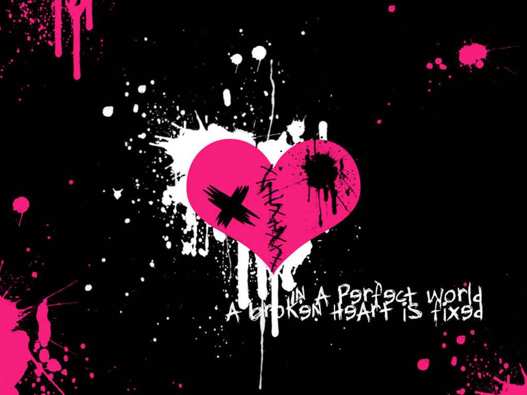 Broken Emo Heart Wallpaper | Emo Wallpapers of Emo Boys and Girls