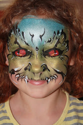 Awesome Faces Lizard Face Google Face Paintings Face Paint Kids Dragon Facepaint Fun