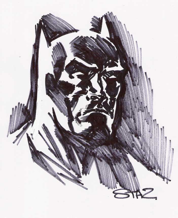 Staz  Newsblog: Quickie Batman Sketch.