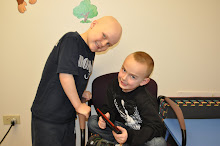 Dayton helping Jace through Chemo