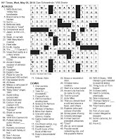 The New York Times Crossword in Gothic: 05 05 10 My Oh My